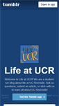 Mobile Screenshot of lifeatucr.tumblr.com