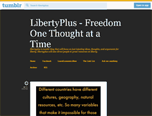 Tablet Screenshot of libertyplus.tumblr.com