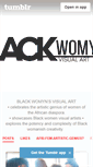 Mobile Screenshot of blackwomynsvisualart.tumblr.com