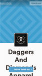 Mobile Screenshot of daggersanddiamondsapparel.tumblr.com