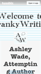 Mobile Screenshot of crankywriting.tumblr.com