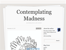 Tablet Screenshot of contemplatingmadness.tumblr.com