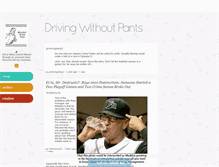 Tablet Screenshot of drivingwithoutpants.tumblr.com