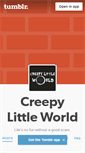 Mobile Screenshot of creepylittleworld.tumblr.com