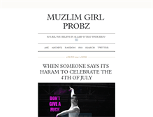Tablet Screenshot of muzlimgirlprobz.tumblr.com