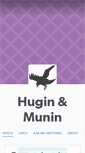 Mobile Screenshot of huginandmunin.tumblr.com