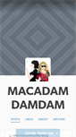 Mobile Screenshot of macadamdamdam.tumblr.com