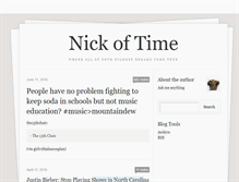 Tablet Screenshot of nickoftime.tumblr.com