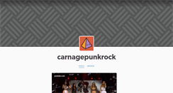Desktop Screenshot of carnagepunkrock.tumblr.com