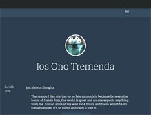 Tablet Screenshot of iosonotremenda.tumblr.com