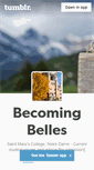 Mobile Screenshot of becomingbelles.tumblr.com