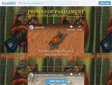 Tablet Screenshot of princesofparliament.tumblr.com