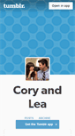 Mobile Screenshot of ilikecoryandlea.tumblr.com