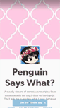 Mobile Screenshot of penguinsayswhat.tumblr.com