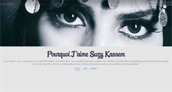 Desktop Screenshot of jetaimesuzykassem.tumblr.com