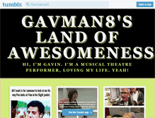 Tablet Screenshot of gavman8.tumblr.com