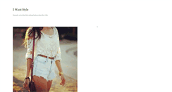 Desktop Screenshot of iwantstyle.tumblr.com