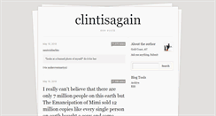 Desktop Screenshot of clintisagain.tumblr.com