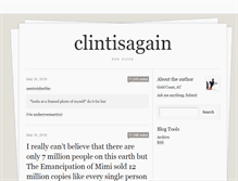 Tablet Screenshot of clintisagain.tumblr.com