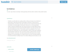 Tablet Screenshot of livelikeliz.tumblr.com