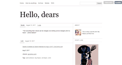 Desktop Screenshot of dears.tumblr.com