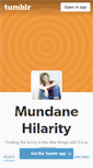 Mobile Screenshot of mundanehilarity.tumblr.com