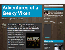 Tablet Screenshot of geekyvixen.tumblr.com