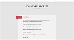 Desktop Screenshot of 100-wordstories.tumblr.com