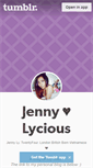 Mobile Screenshot of jennylycious.tumblr.com