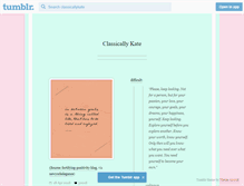 Tablet Screenshot of classicallykate.tumblr.com