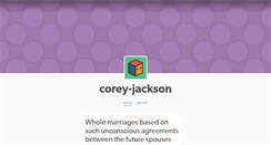 Desktop Screenshot of corey-jackson.tumblr.com