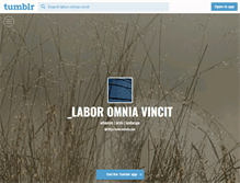 Tablet Screenshot of labor-omnia-vincit.tumblr.com