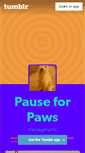 Mobile Screenshot of pause4paws.tumblr.com