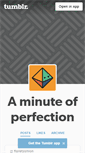 Mobile Screenshot of aminuteofperfection.tumblr.com