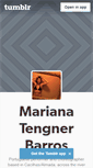 Mobile Screenshot of marianatengnerbarros.tumblr.com