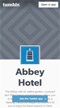 Mobile Screenshot of abbeyhotel.tumblr.com