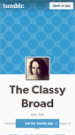 Mobile Screenshot of classybroad.tumblr.com