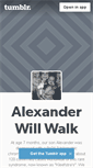Mobile Screenshot of alexanderwillwalk.tumblr.com