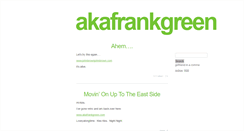 Desktop Screenshot of akafrankgreen.tumblr.com