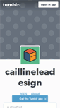 Mobile Screenshot of caillineleadesign.tumblr.com