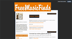 Desktop Screenshot of freemusicfinds.tumblr.com