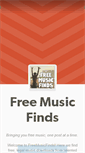 Mobile Screenshot of freemusicfinds.tumblr.com