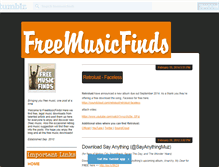 Tablet Screenshot of freemusicfinds.tumblr.com