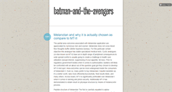 Desktop Screenshot of batman-and-the-avengers.tumblr.com