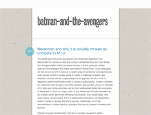 Tablet Screenshot of batman-and-the-avengers.tumblr.com