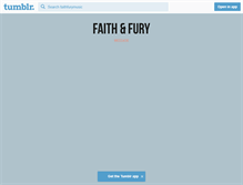 Tablet Screenshot of faithfurymusic.tumblr.com