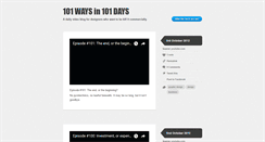 Desktop Screenshot of 101in101.tumblr.com