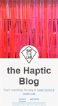 Mobile Screenshot of hapticblog.tumblr.com