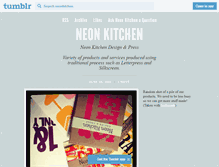 Tablet Screenshot of neonkitchen.tumblr.com