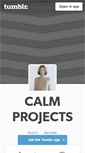 Mobile Screenshot of calmprojects.tumblr.com